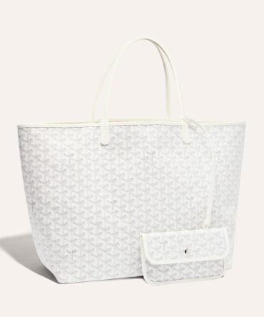 Goyard Saint Louis GM Tote Bag White