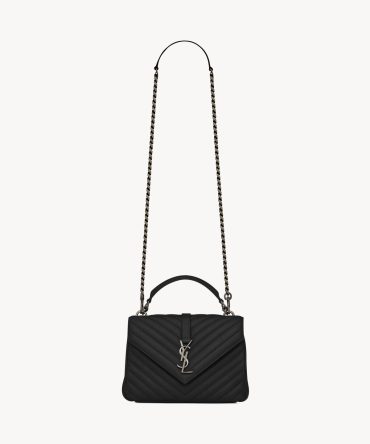 YSL College Medium in Quilted Leather