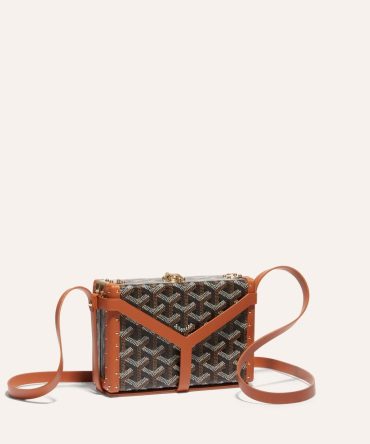 Goyard Minaudiere Trunk Bag Black and Brown