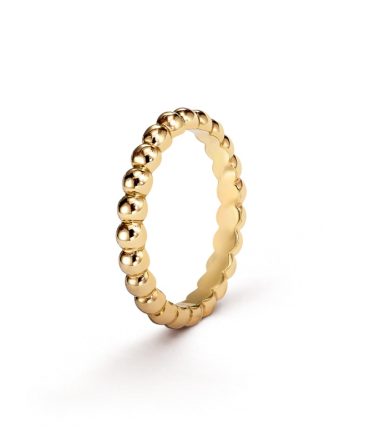 Perlee pearls of gold ring, medium model
