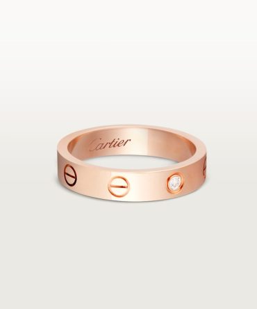 LOVE ring, small model, 1 diamond