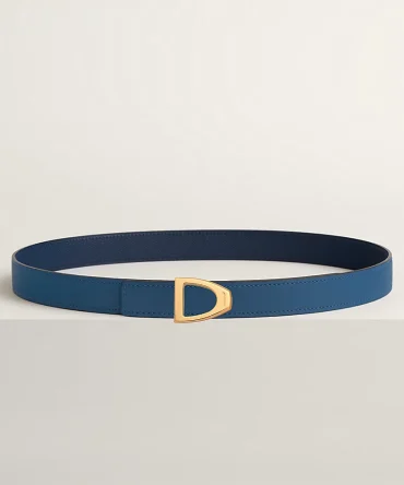 Cavaliere belt buckle & Reversible leather strap 24 mm