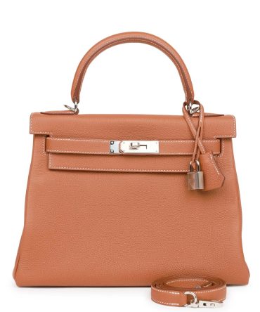Hermes Kelly Retourne 28 Gold Togo Palladium Hardware