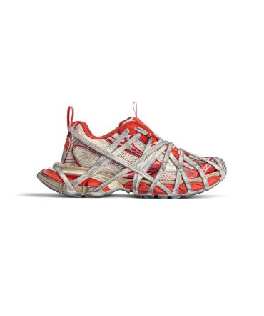Womens 3xl Extreme Lace Sneaker  in Orange/beige
