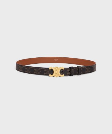 Medium Triomphe Belt in Triomphe Canvas