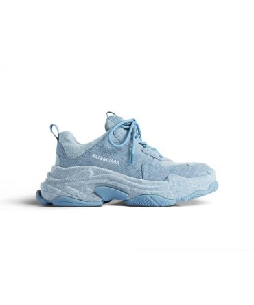 Mens Triple S Sneaker Denim  in Blue