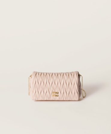 Matelassé nappa leather mini-bag
