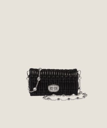 Miu Crystal nappa leather and crystal mini-bag