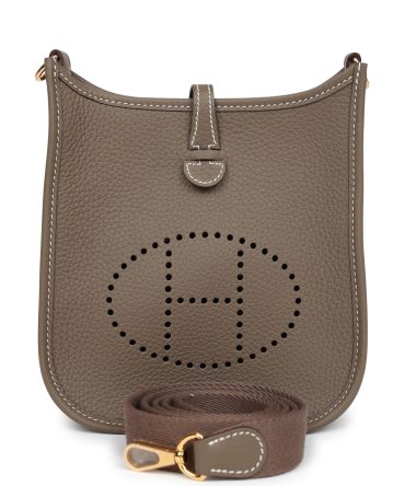 Hermes Evelyne TPM Etoupe Clemence Gold Hardware