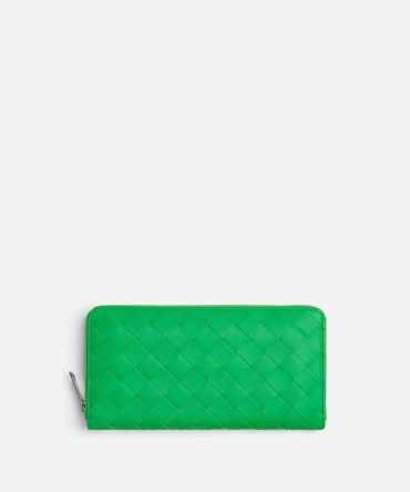 Intrecciato Zip Around Wallet