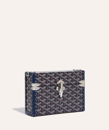 Goyard Cassette Trunk Bag Navy Blue