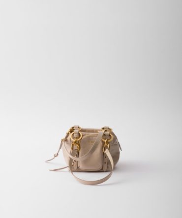 Prada Dangle Leather Top-Handle Mini-Bag