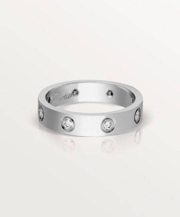 LOVE ring, small model, 8 diamonds