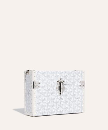 Goyard Cassette Trunk Bag White