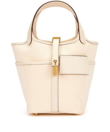 Hermes Nata Swift and Toile Geoland Cargo Picotin Lock 18 Palladium Hardware