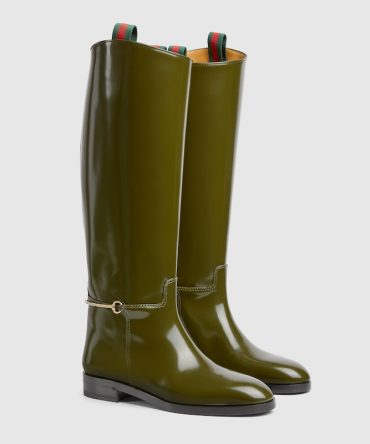 Womens slim Horsebit boot