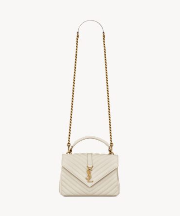 YSL College Medium in Quilted Leather