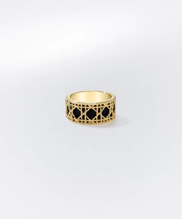 My Dior Ring Yellow Gold and Black Lacquer