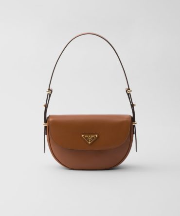 Prada Arqu?? Leather Shoulder Bag With Flap