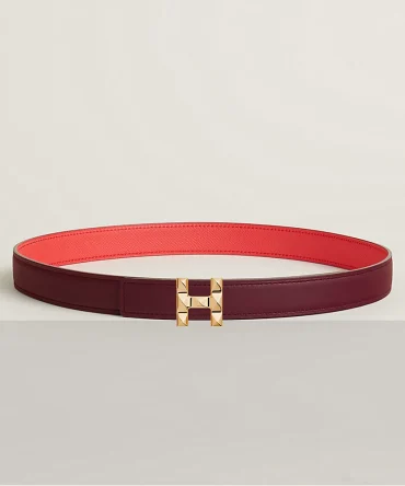 H Infini belt buckle & Reversible leather strap 24 mm