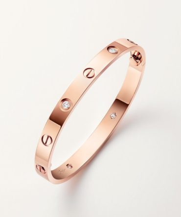 LOVE bracelet, classic model, 4 diamonds