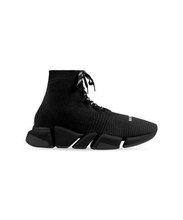 Mens Speed 2.0 Lace-up Recycled Knit Sneaker in Black