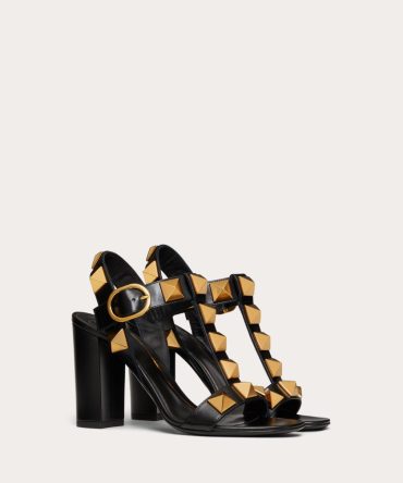 ROMAN STUD CALFSKIN SANDAL 90 MM