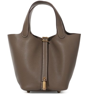 Hermes Etoupe Clemence Picotin Lock 18 Gold Hardware