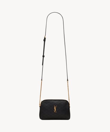YSL Gaby Zipped Pouch in Quilted Lambskin