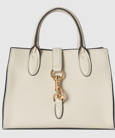 Small Tote Bag With Hook Closure