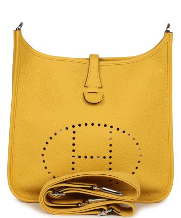 Hermes Evelyne III PM Sun Clemence Palladium Hardware