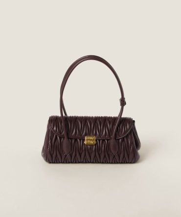 Matelassé nappa leather shoulder bag