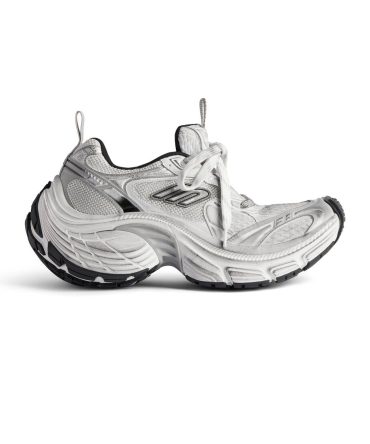 Mens 10xl Sneaker in White/black/gris