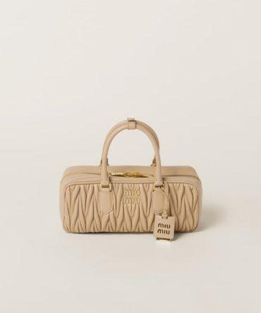 Large Arcadie matelassé nappa leather bag