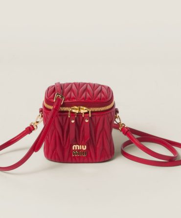 Matelassé nappa leather micro bag