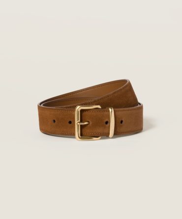 Suede belt