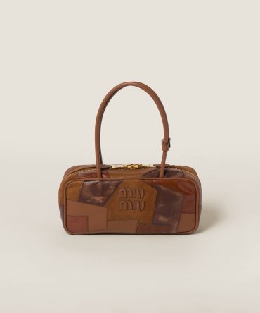 Beau leather patchwork bag