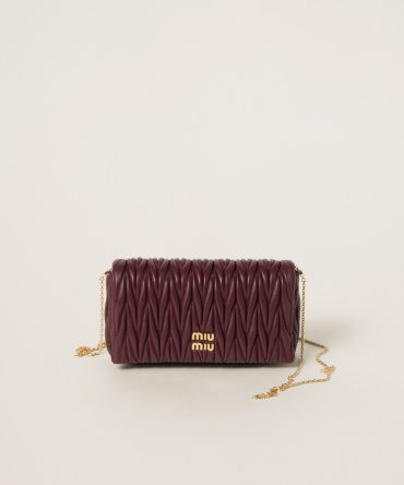 Matelassé nappa leather mini-bag