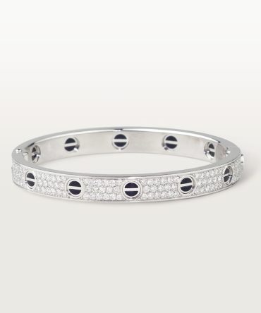 LOVE bracelet, classic model, paved, ceramic