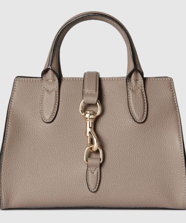 Small Tote Bag With Hook Closure