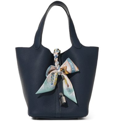 Hermes Bleu de Prusse Clemence Picotin Lock 22 Palladium Hardware