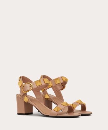 ROMAN STUD CALFSKIN SANDAL 60 MM