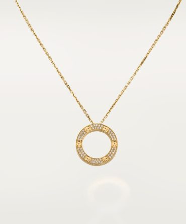 LOVE pendant, paved