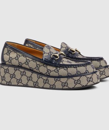 Womens Horsebit wedge loafer