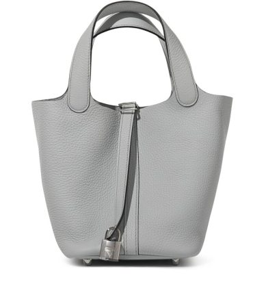 Hermes Bleu Pale Clemence Picotin Lock 18 Palladium Hardware