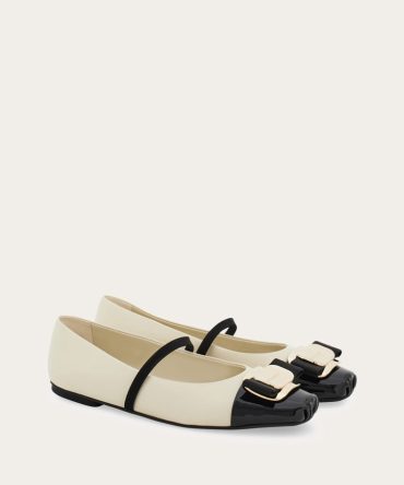 New Vara plate bicolor ballet flat