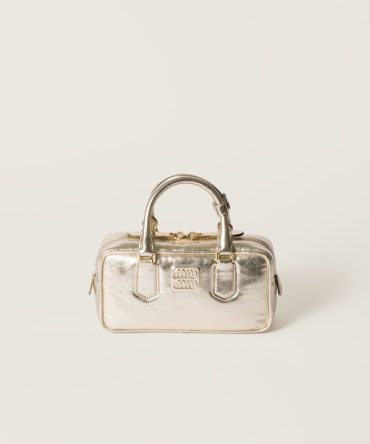 Arcadie laminated nappa leather bag