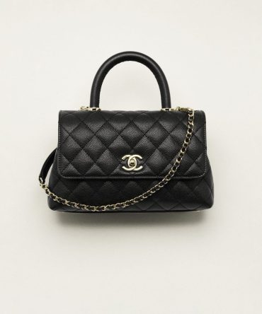 CHANEL FLAP BAG WITH TOP HANDLE