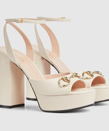 Womens Horsebit platform sandal