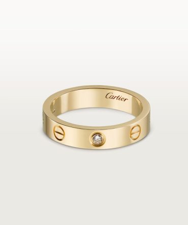 LOVE ring, small model, 1 diamond